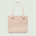 Baby Bogg Bag Quilted Freshly Pressed Linen Summer Escape Beach Bag Functional Oversized Deep Storage Interior for Women