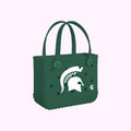 Bitty Bogg Bag Michigan State Spartans Cruise Essentials Travel Tote Lightweight Large Capacity with Travel Accessory Pouch for Pool Days Travel Organizer Vacation Essentials for Women