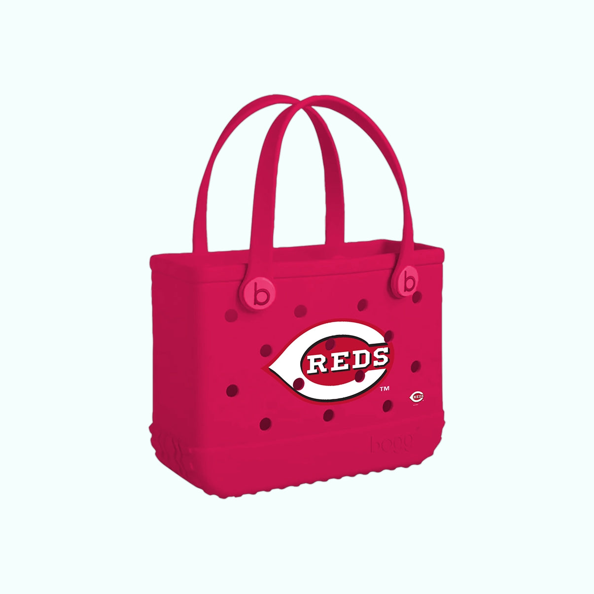 Bitty Bogg Bag Cincinnati Reds Multi Purpose Travel Carryall Easy Clean Washable with Reinforced Handles for Beach Vacation Travel Organizer Vacation Essentials for Women