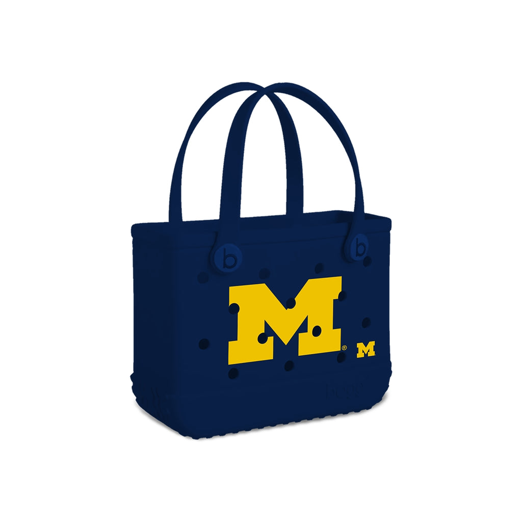 Bitty Bogg Bag Michigan Wolverines Beach Vacation Carryall Portable Large Capacity Extra Wide Opening for Cruise Travel