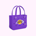 Bitty Bogg Bag Los Angeles Lakers Beach Vacation Carryall Flexible Quick Dry Deep Storage Interior for Women
