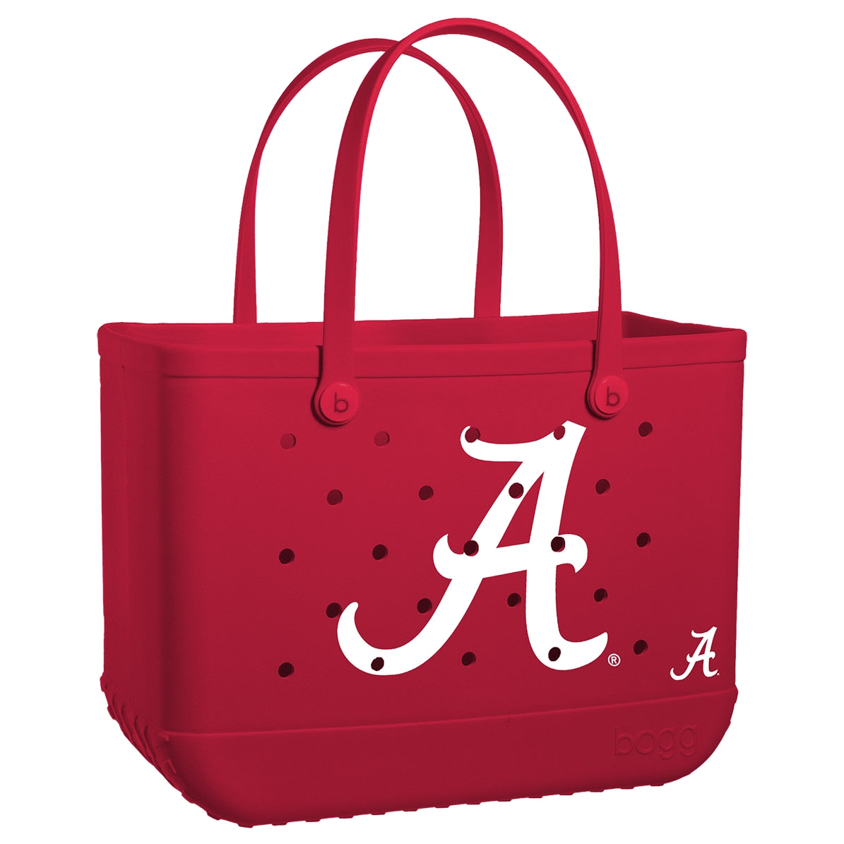 Original Bogg Bag Alabama Crimson Tide Seaside Family Tote Lightweight Waterproof Reinforced Grip Handles for Beach Holidays