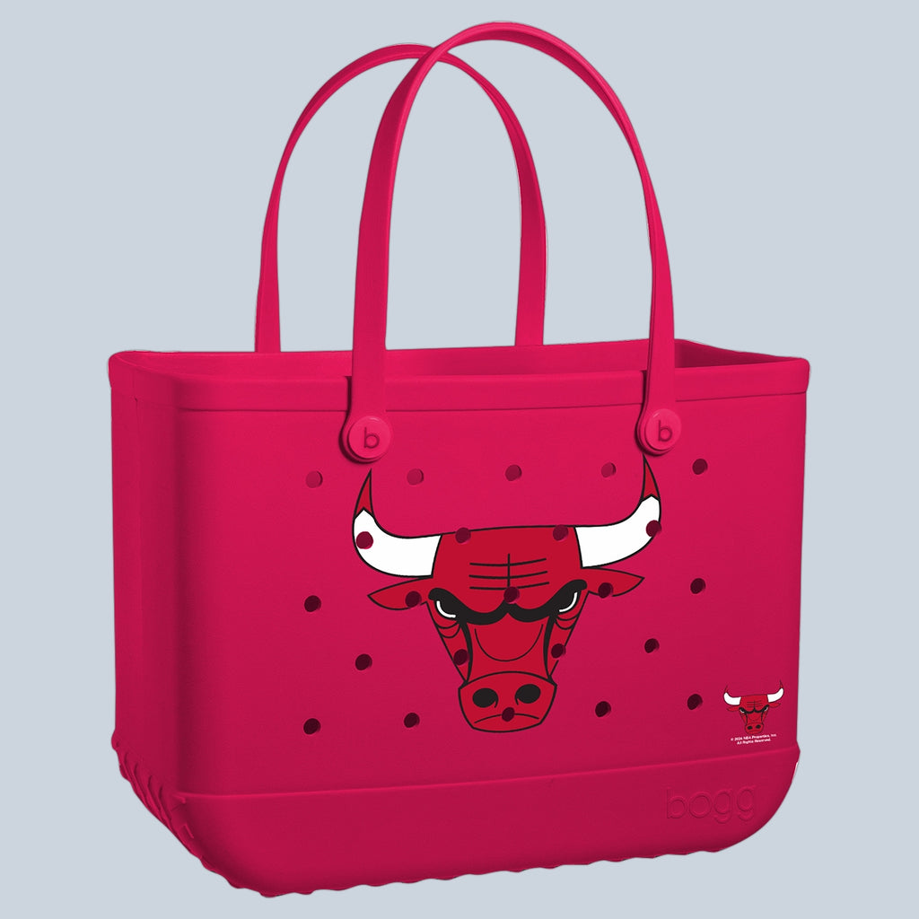 Original Bogg Bag Chicago Bulls Sunny Getaway Carryall Stylish Tip Resistant Deep Storage Interior for Outdoor Sports