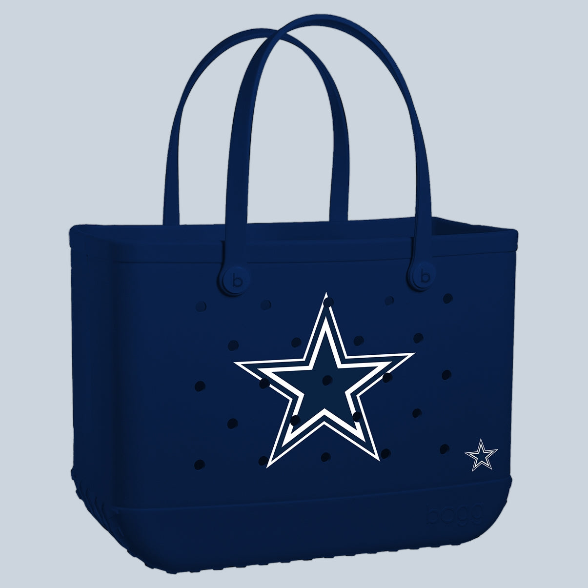 Original Bogg Bag Dallas Cowboys Cruise Essentials Travel Tote Easy Clean Lightweight with Cosmetic Organizer for Beach Vacation Travel Organizer Vacation Essentials for Women
