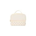 Boggs N' Ends Checkered Coconut/Mushroom Seaside Family Tote Luxury Waterproof Open Top Access Access for Resort Vacations