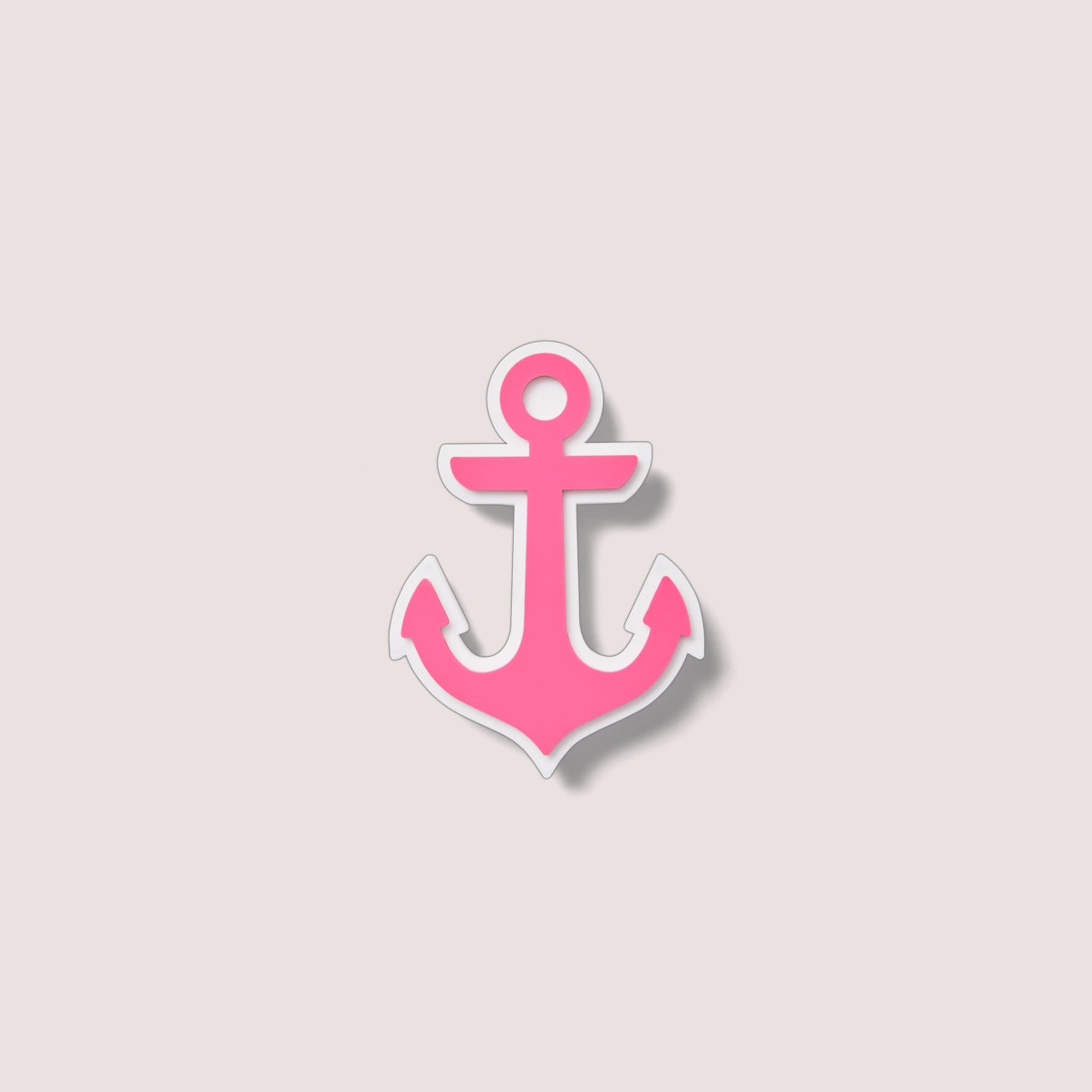 Bogg Bit Pink Anchor Summer Holiday Storage Tote Stylish Waterproof Easy Maintenance Surface for Pool Activities