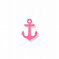 Bogg Bit Pink Anchor Family Beach Day Carryall Sandproof Easy Clean with Cosmetic Organizer for Boat Trips Travel Organizer Vacation Essentials for Women