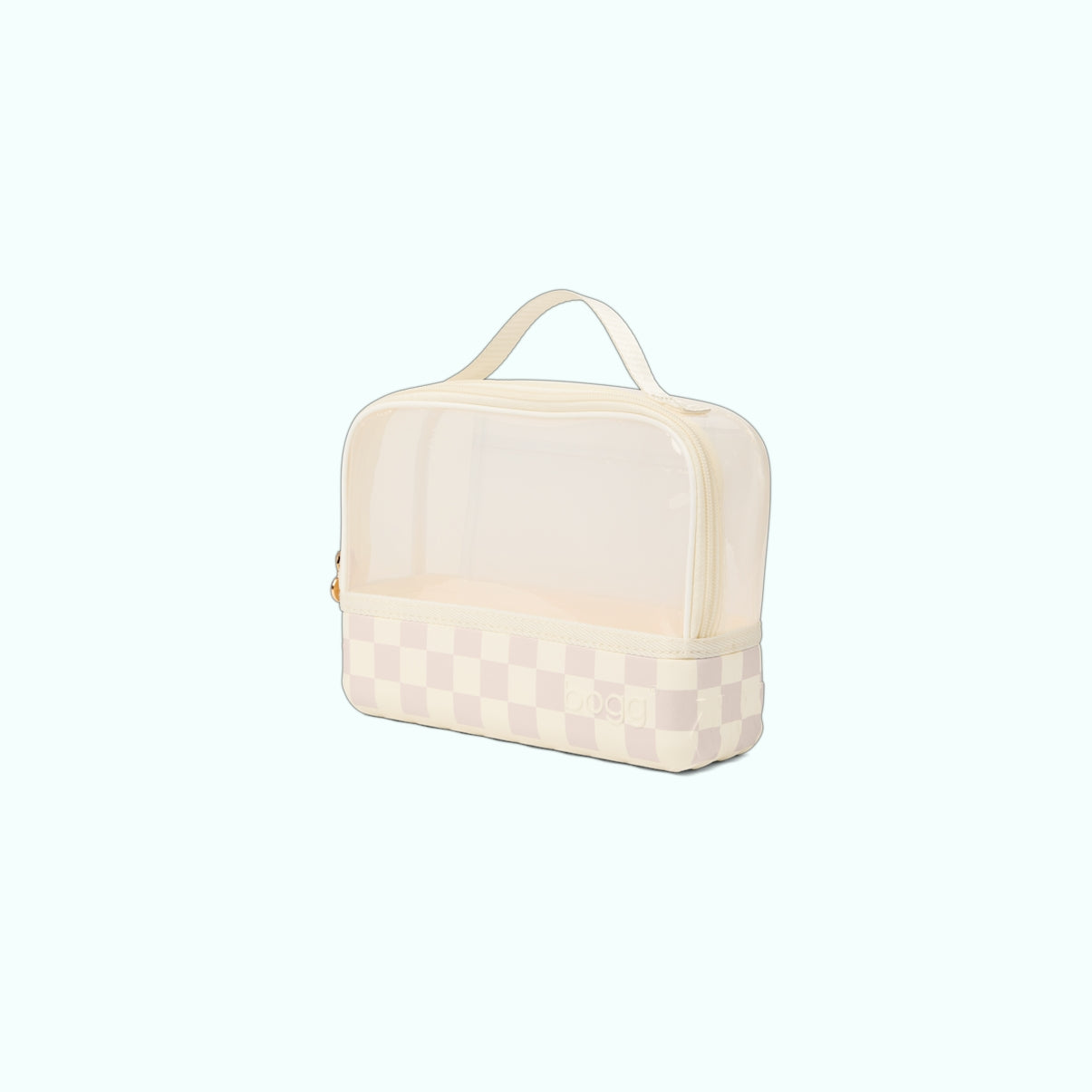 Boggs N' Ends Checkered Coconut/Mushroom Seaside Family Tote Luxury Waterproof Open Top Access Access for Resort Vacations