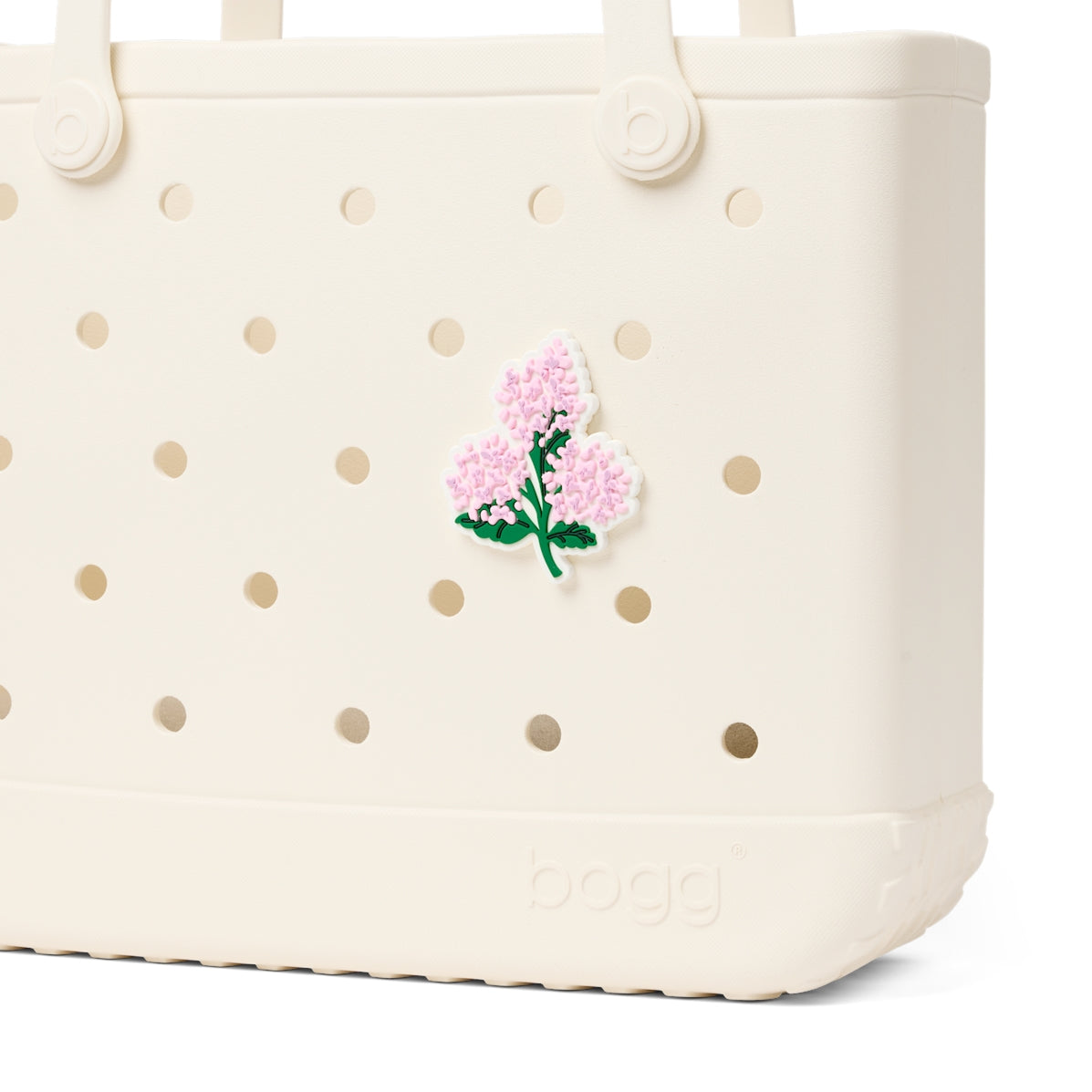 Bogg Bit Pink Hydrangea Family Beach Day Carryall Tip Resistant Sandproof with Cosmetic Organizer for Boat Trips Travel Organizer Vacation Essentials for Women