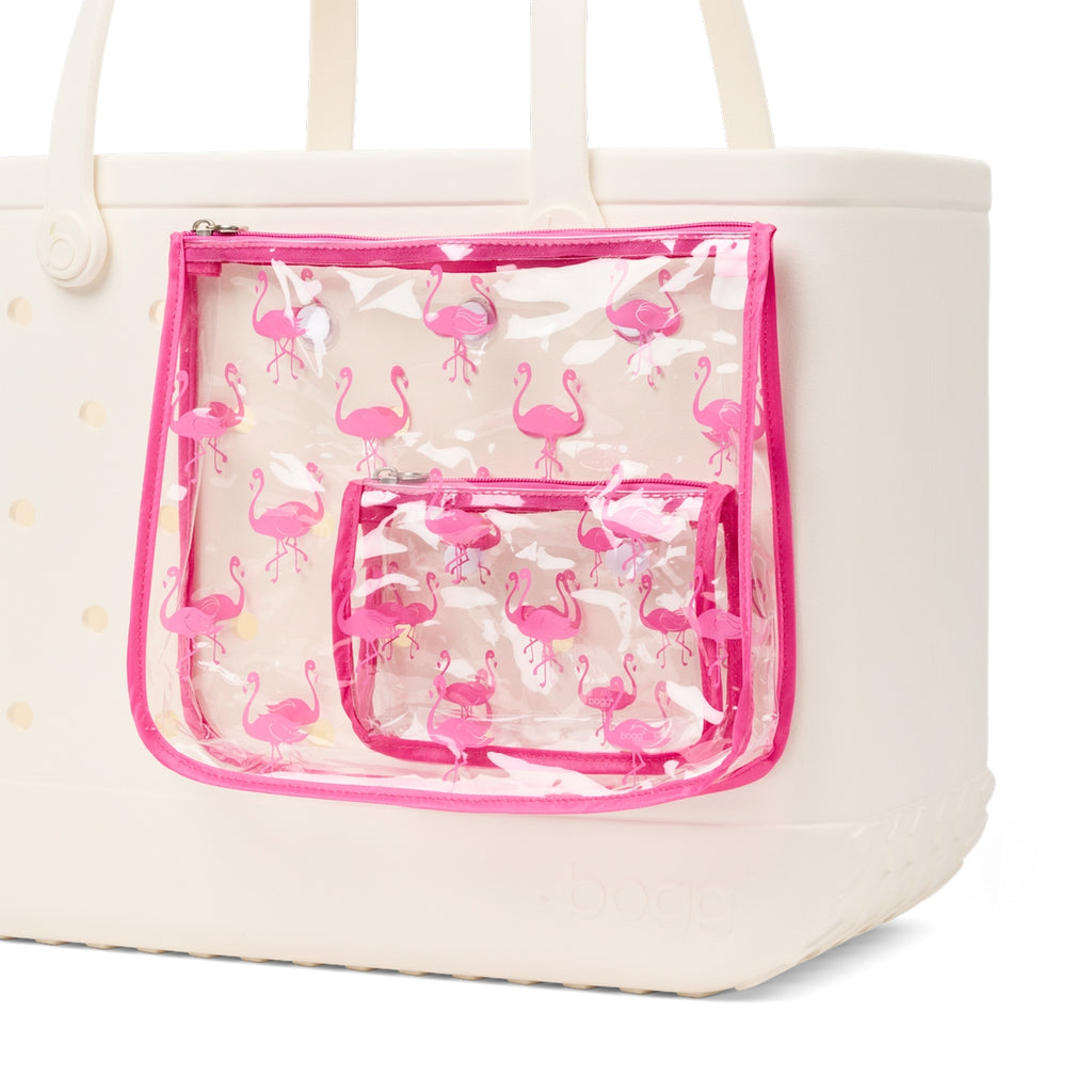 Bogg Bag Decorative Insert Flamingo Luxury Resort Pool Tote Tip Resistant Travel Friendly with Spacious Interior for Cruise Travel Travel Organizer Vacation Essentials for Women