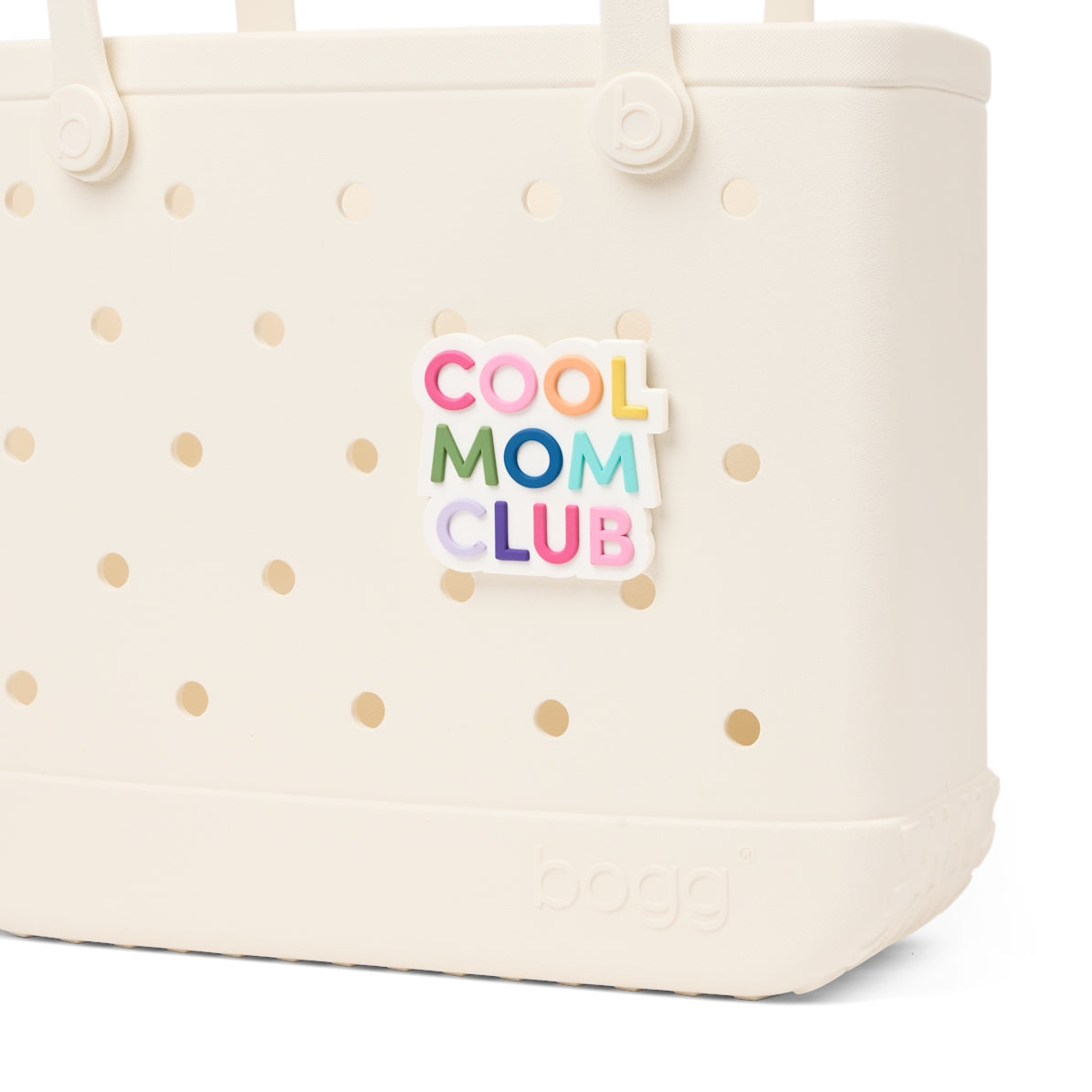 Bogg Bit Cool Mom Club Sand Resistant Beach Storage Bag Sandproof Waterproof with Extra Storage Compartments for Family Beach Days Travel Organizer Vacation Essentials for Women