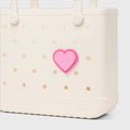 Bogg Bit Pink Heart Pool Gear Organizer Lightweight Easy Clean Non Slip Bottom Design for Pool Activities