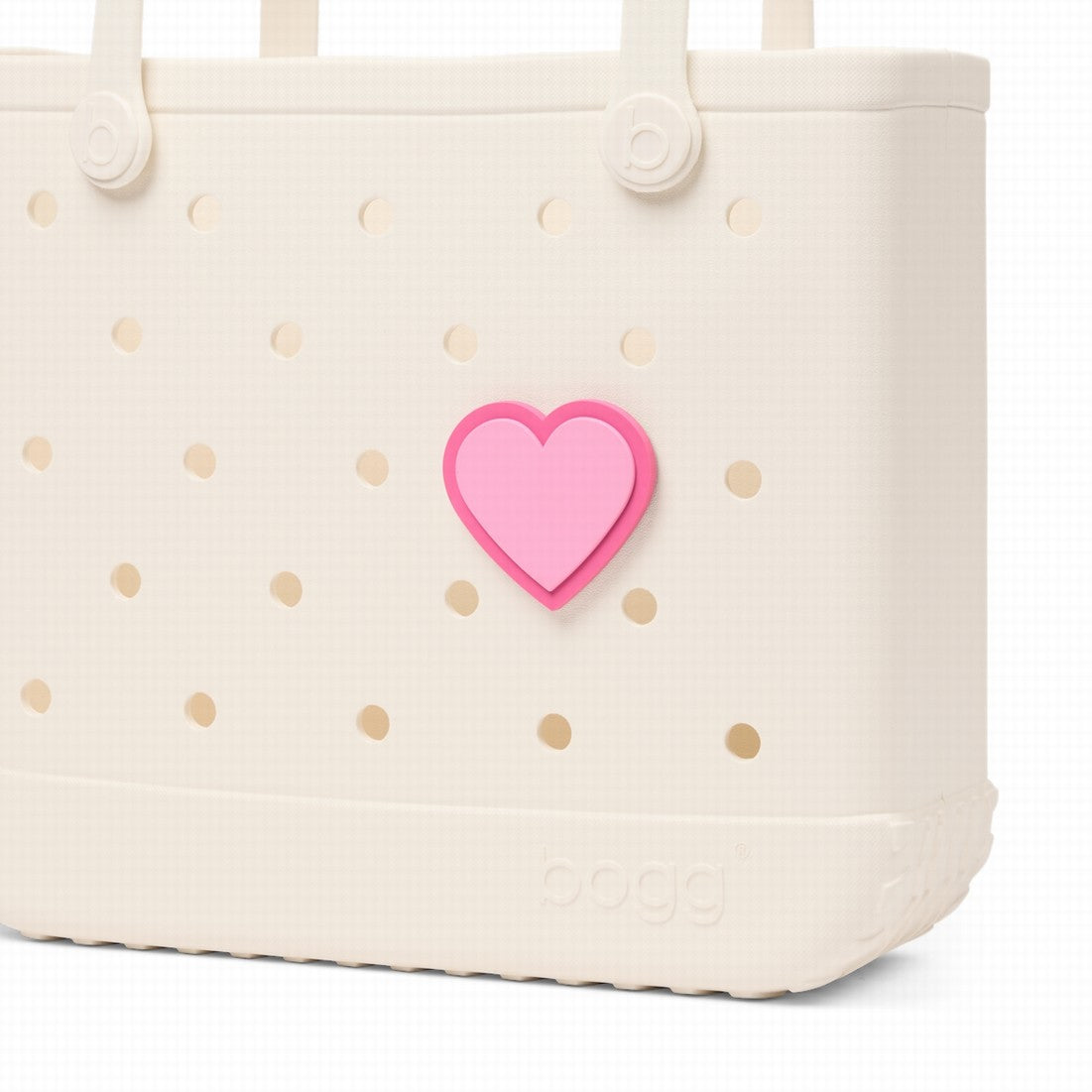 Bogg Bit Pink Heart Travel Friendly Beach Organizer Washable Easy Clean with Cosmetic Organizer for Camping Trips Travel Organizer Vacation Essentials for Women