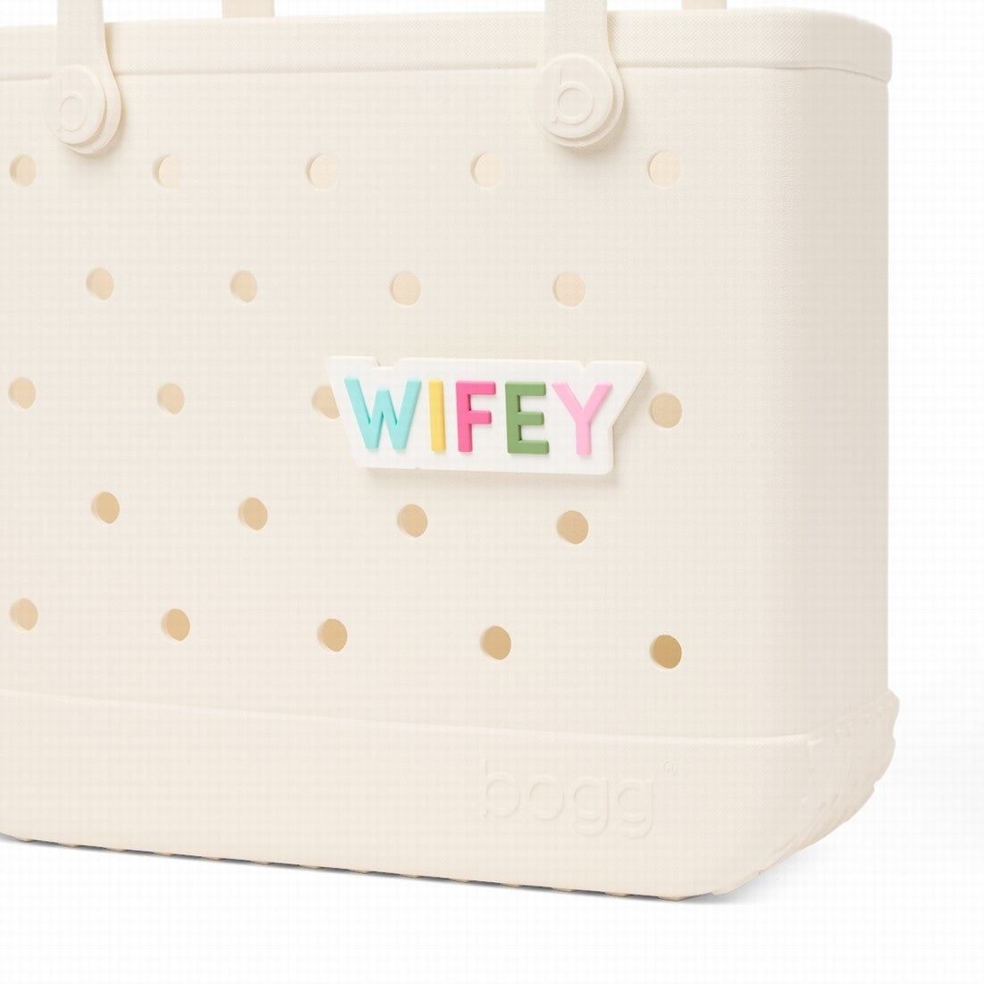Bogg Bit Wifey Waterproof EVA Beach Tote Bag Sandproof Oversized with Travel Accessory Pouch for Resort Holidays Travel Organizer Vacation Essentials for Women