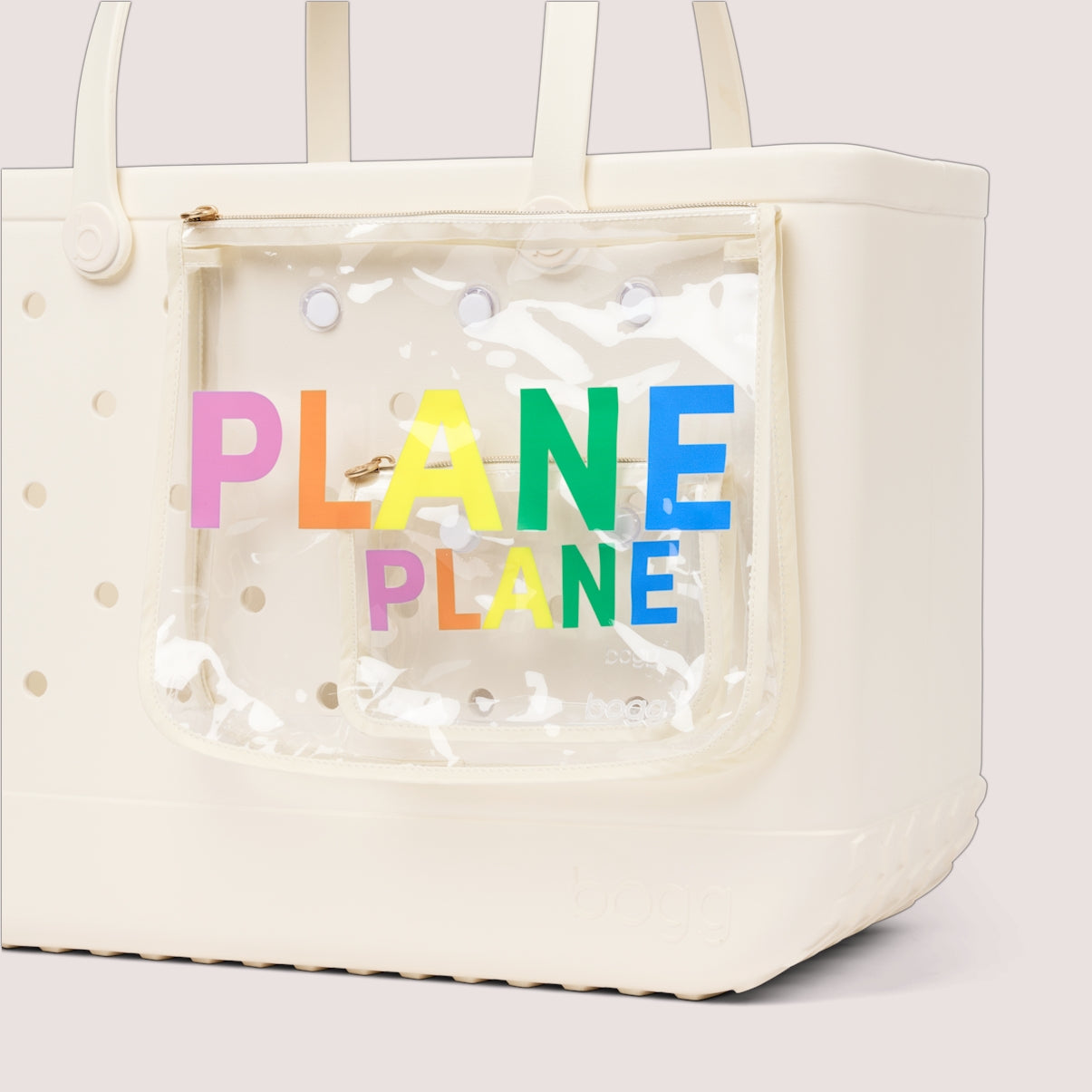 Decorative Insert Plane Pool Gear Organizer Flexible Travel Friendly Extra Wide Opening for Family Trips