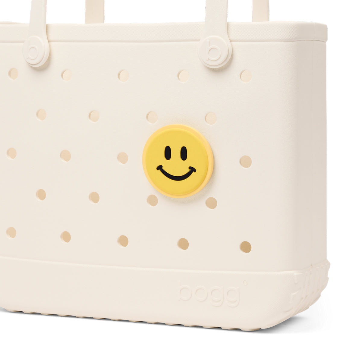 Bogg Bit Smile Oversized Beach Travel Tote Oversized Oversized with Reinforced Handles for Beach Vacation Travel Organizer Vacation Essentials for Women