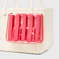 Bogg Bag Decorative Insert Capri Coral Family Holiday Beach Organizer Heavy Duty Travel Friendly Deep Storage Interior for Outdoor Sports
