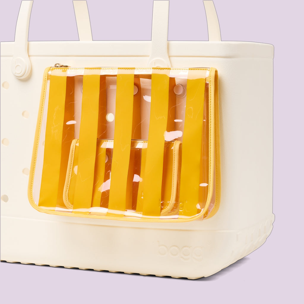 Bogg Bag Decorative Insert Limoncello Yellow Island Getaway Carryall Premium Tip Resistant Non Slip Bottom Design for Weekend Travel