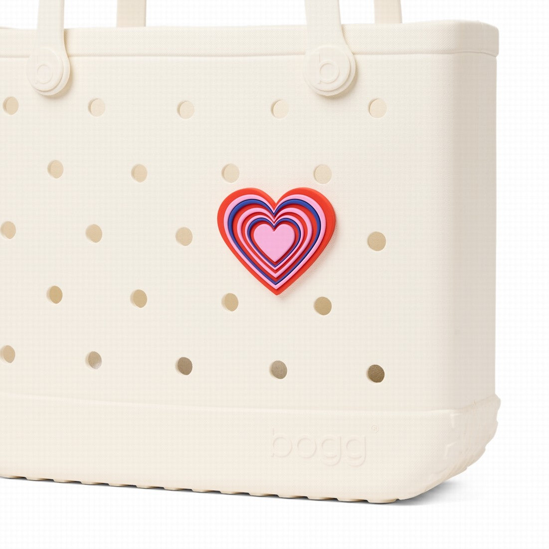 Bogg Bit Layers Of Love Lightweight Waterproof Carryall Durable Travel Friendly with Easy Clean Surface for Beach Vacation Travel Organizer Vacation Essentials for Women