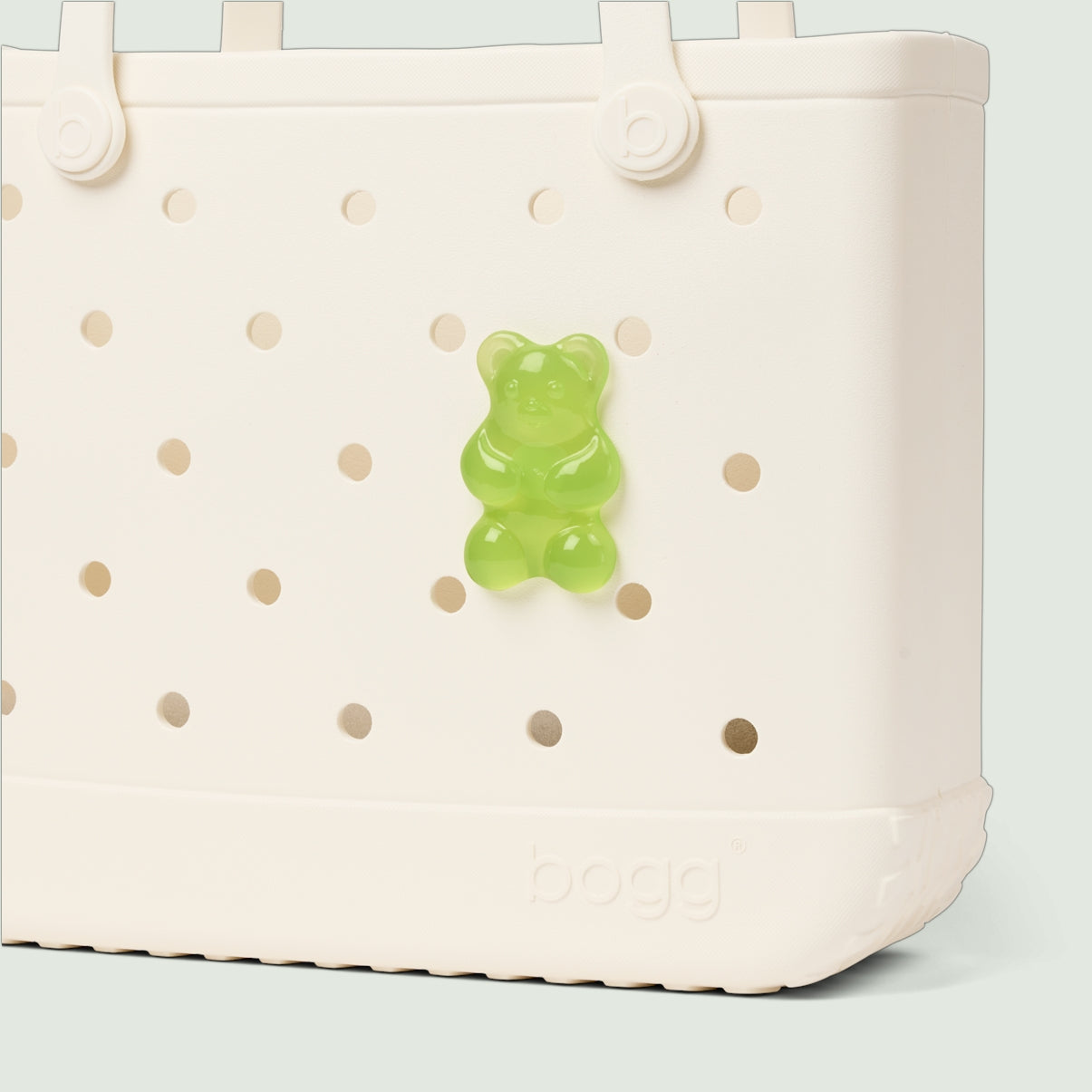 Bogg Bit Lime Gummy Bear Tropical Resort Beach Bag Stylish Waterproof Non Slip Bottom Design for Cruise Travel